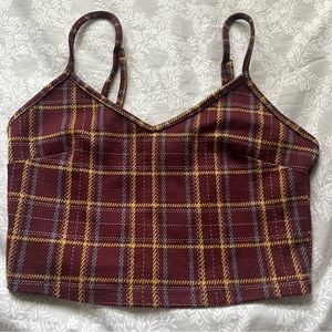 Plaid crop top
